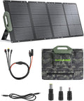 EASYLONGER 110W Foldable Solar Panel ESP110 Portable Solar Charger for CPAP Battery ES960 ES720 ES400 AIR Power Station Camping Fishing Outdoor RV and Blackouts