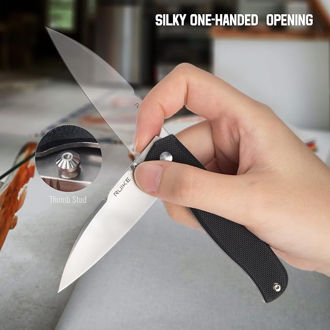EDC Folding Small Pocket knife for men women 14C28NLiner LockG10 Lightweight Handle Cold Stainless SteelCamping Tactical Knives Belt Clip Flipper Microtech Elemental Survival Hiking Hunting Gad