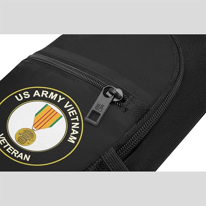 US Army Vietnam Veteran Medal Chest Pack Leisure Shoulder Crossbody Chest Bag