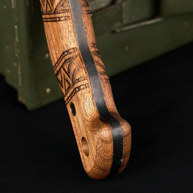 AncientSmithy Tomahawk Axe - Handmade Tactical Tomahawk Hatchet - Full Tang Combat Axe for Military Camping and Outdoor Activities (Hawk with Leather Sheath)
