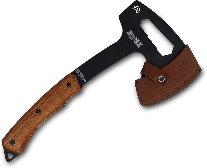 Cimo AX Carbon Axe 90mm Wood Handle with Sheath - Black