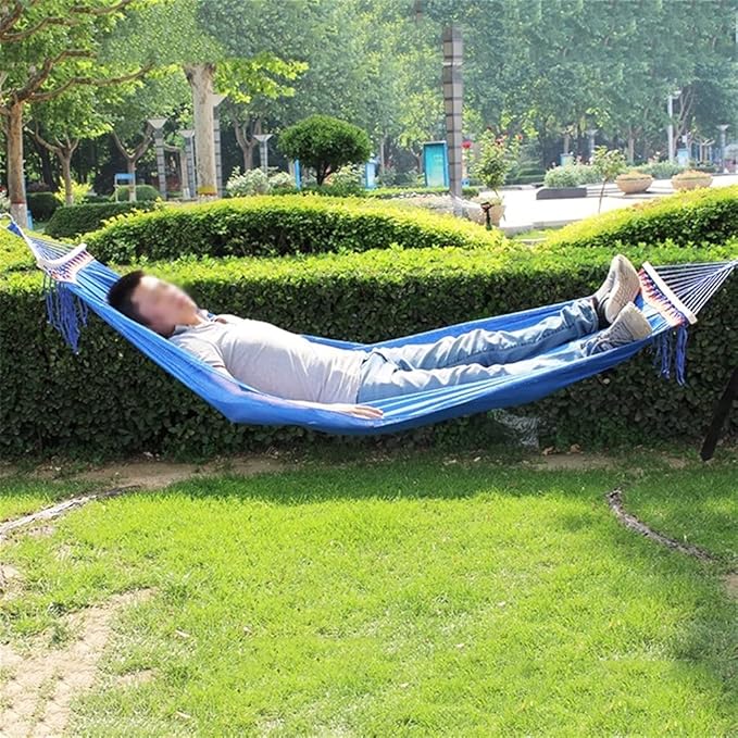Portable Hammock Portable Double Hammock Anti-Rollover Mesh Breathable Mesh Leisure Can Withstand Weight 250kg for Backpacking Beach (Color : Green)