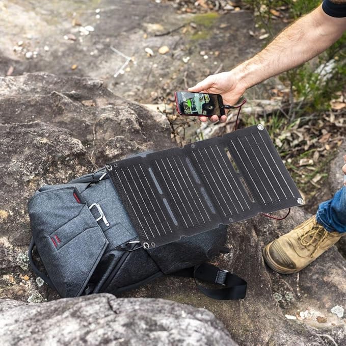 40W Foldable Solar Panel Charger Portable Power Emergency Renewable Energy Charger Photovoltaic Efficiency IP67 Waterproof with 5V USB for Outdoor Phones Pads Camping Banks Hiking Backpacking