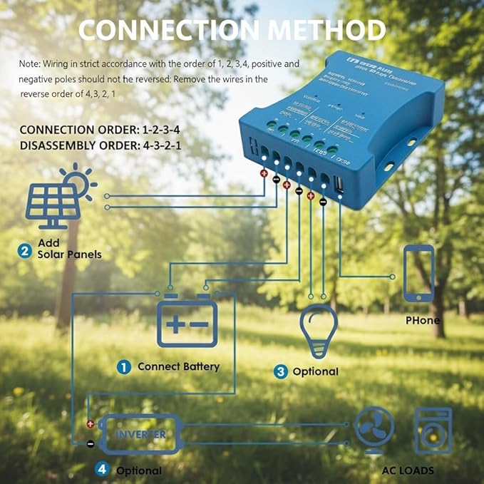 30A Bluetooth Solar Charger Controller PV max 50V 12V/24V Solar Regulator 30A PWM for Lead Acid LiFePO4 Lithium Batteries ﻿