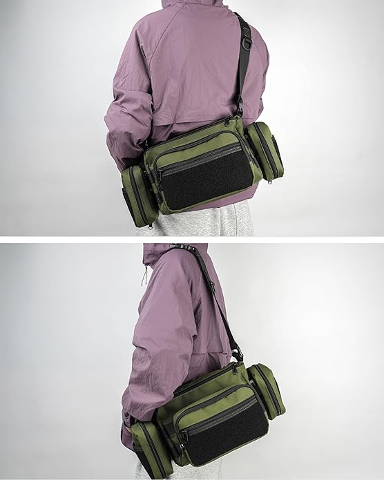 VIPERADE CHW3 Tactical Molle Bag with 3 Detachable Pouch EDC Pouch Organizer for Men 4 in 1 Sling Shoulder Crossbody Bag