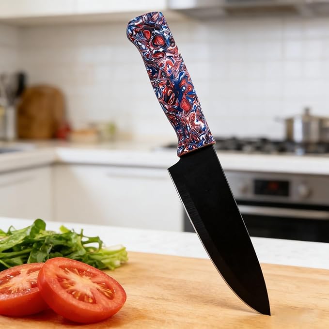2pcs Colored Resin Knife Handle Flake Blank Material Used For Carving Decorating Folding Knives Slingshot Crafts(Red120x40x8mm)