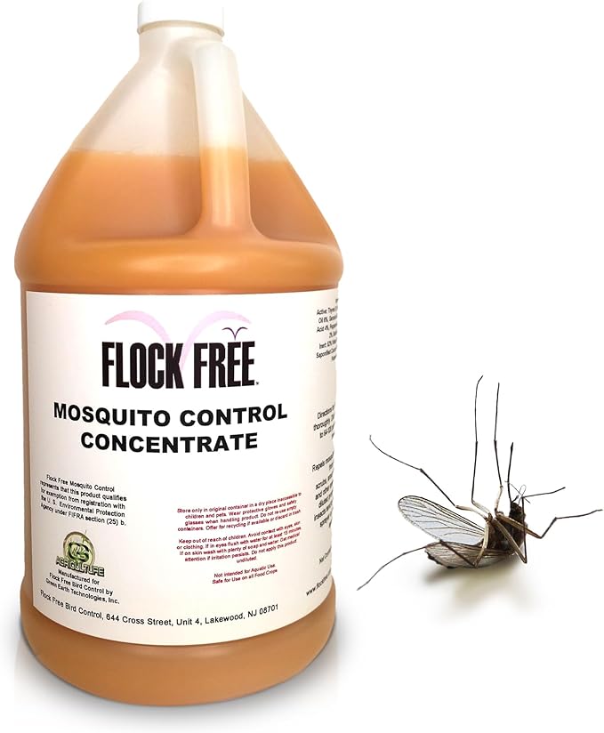 Natural Mosquito Control Spray Concentrate – Repels Mosquitoes Ticks Fleas Flies Gnats &amp Chiggers – Makes 128 Gallons (1 Gallon Concentrate) – Safe &amp Effective Outdoor Protection
