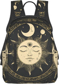 Anti Theft Laptop Backpack Travel Backpacks Bookbag for Women &amp Men College Backpack (tarot card magic boho Vintage Sun Moon Stars)
