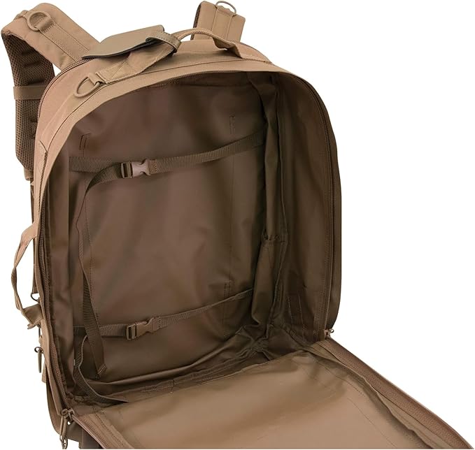 Blaze Tactical 72 Hour Backpack Coyote – 67L Expandable MOLLE Pack with Hydration Compatibility &amp Multi-Carry Design