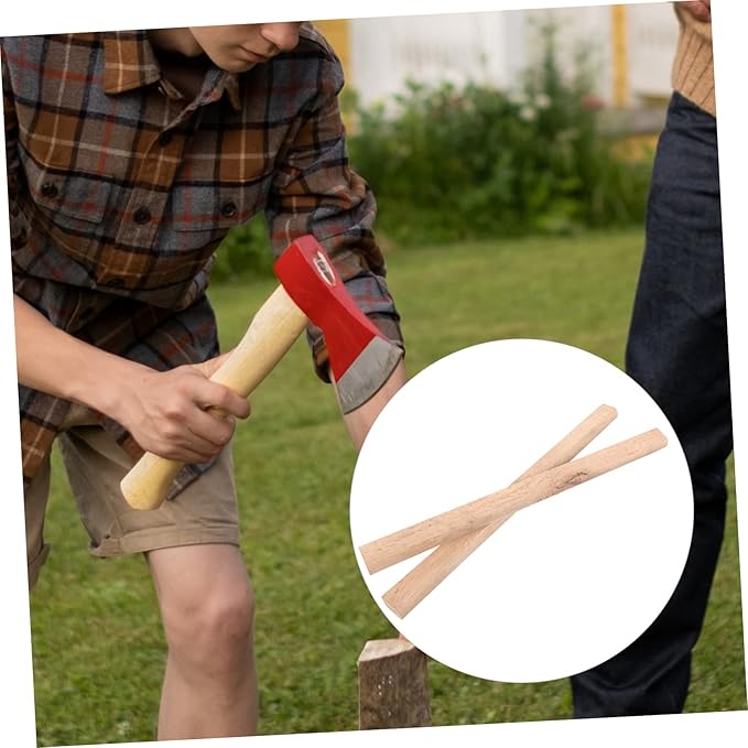 POPETPOP 2pcs Replacement Hatchet Handle for Axes Wooden Axe Handle Replacement