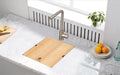 STARSTAR Workstation Ledge Undermount Single Bowl 304 Stainless Steel Kitchen Sink With Grid Cutting Board (15 x 19 x 10)