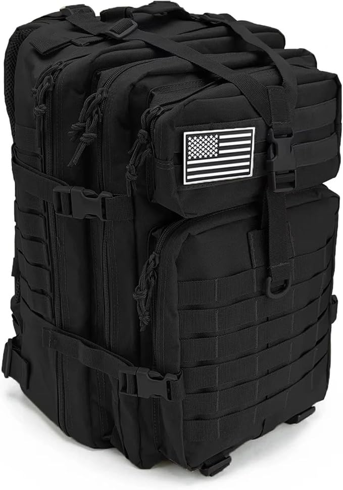 50L Man Tactical Backpacks Outdoor Traveling Bags Trekking Hunting Bag Travel Backpack Camping Equipment Back Pack(Black)