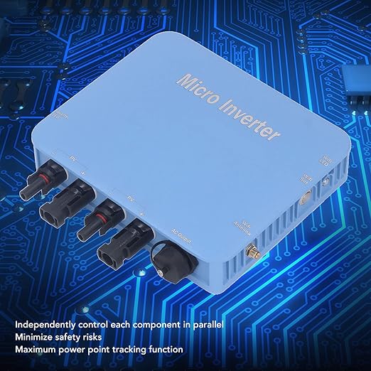 Yunseity Micro Inverter 120V 230V Solar Grid Tie Inverter IP65 DC to AC Control Pure Sine Waving Inverter MPPT Solar Input 20V-60V Output 80V-280V for Solar System
