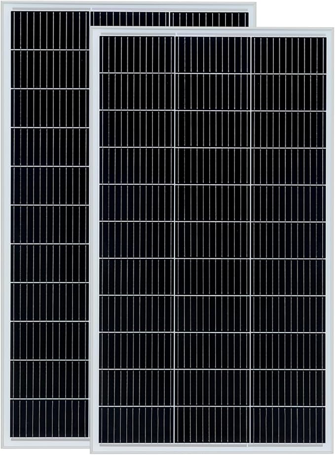 Solar Panel 300 Watt High Efficiency Monocrystalline PV Modules for 12V/24V System RV Marine Van Boat Light and Other Off-Grid Applications