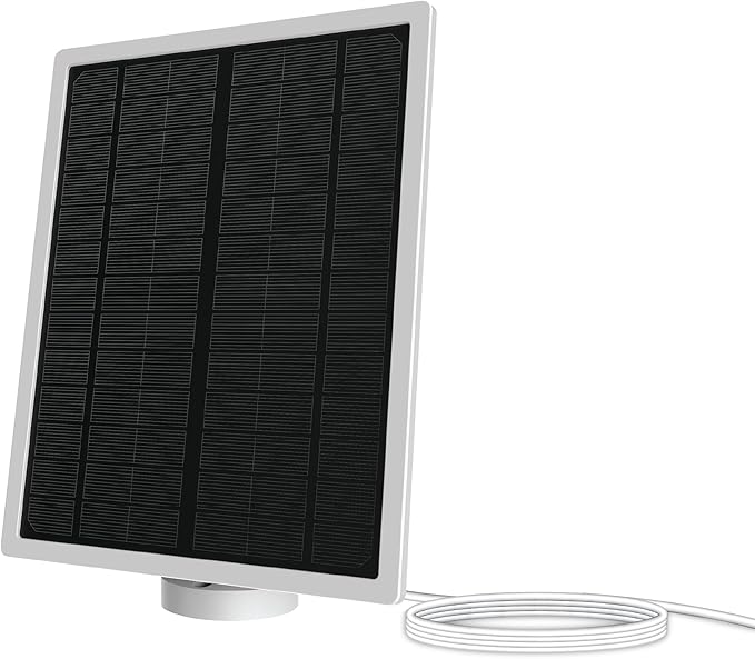 Feit Electric Solar Panel Continuous Charger Panel/SOL/CAM Compatible Feit Electric Smart Outdoor Camera CAM/WM/WiFi/BAT 9ft Cord Micro-USB Adjustable Mounting Bracket