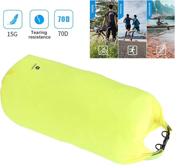 Waterproof Dry Bag Lightweight Easily Clean Sealed Storage Bag with Shoulder Strap for Outdoor Activities Hiking Camping Hiking