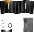 60W YT60 Solar Panel Charger Solar Battery High Efficiency Camping Waterproof IP68 Solar Panel with USB and DC Outputs for Portable Power StationPower Bank Phone Laptop