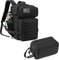 QT&ampQY 25L Tactical backpack &amp Tactical Toiletry Bag