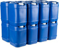5-Gallon Stackable Water Storage Containers Emergency Water Storage for Camping and Disaster Preparedness 80 Gallons