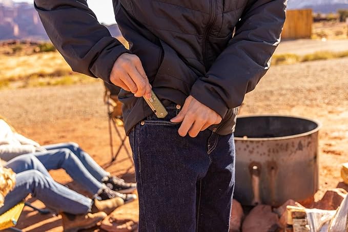 Gerber Gear Zilch Pocket Knife with 3.1 Plain Edge Blade Folding Knife with Clip Lightweight EDC Gear and Equipment