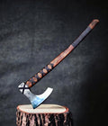 Axe of Ragnar Lothbrok – Battle Ready Handforged Viking Axe 'Ragnar' Replica Viking Battle Axes - Bearded Norse Throwing Authentic Medieval Viking Axe (fire Forged Viking Axe)