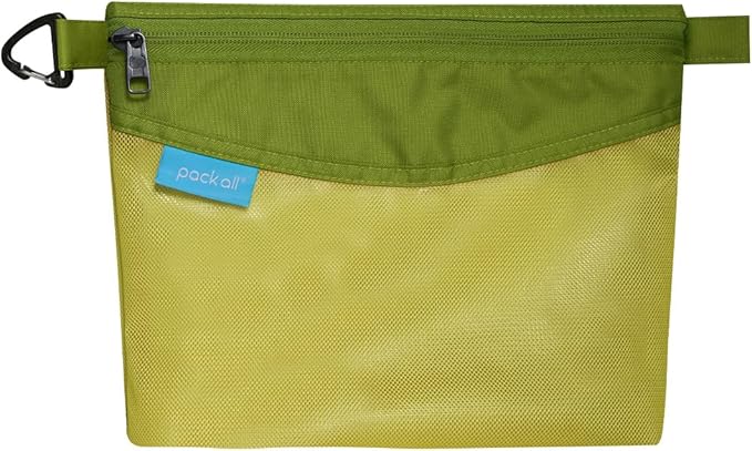 pack all Bundle | 1 Zipper Pouch (M Grey) &amp 1 Zipper Pouch (M Green)