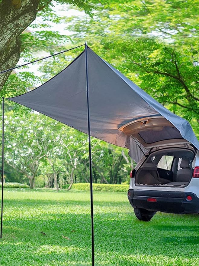 Car Tail Car Side Trunk Canopy Camping Camping Tent 118.11 inch x 78.74 inch SUV MPV Trucks Hatchback Cars and use it as a Pavilion