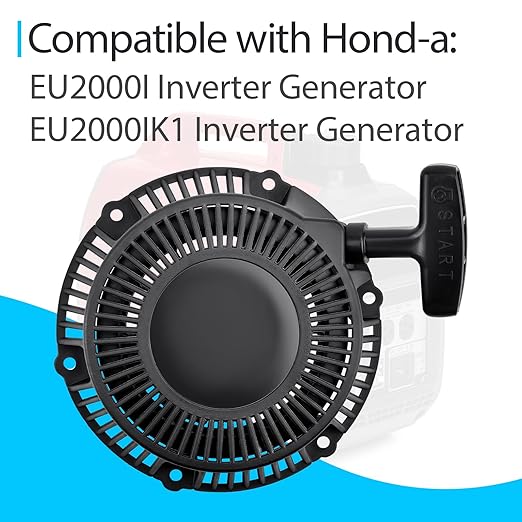Pull Start Recoil Starter Compatible with Hond-a EU2000i Inverter Generator Replaces 28400-Z07-004