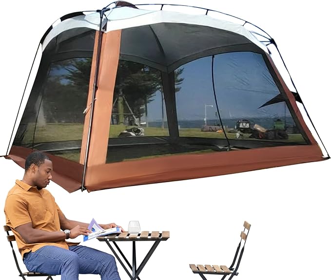 Mesh Tent | UV Resistant Sunshade HouseCamping Screen Tentfor Picnic Family Trip Backyard Road Trips Travel Beach