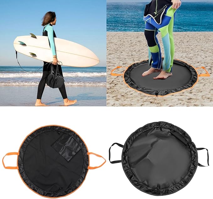Wetsuit Changing Mat Waterproof Dry Bag with Drawstring Closure Change Mat for Swimming Boating