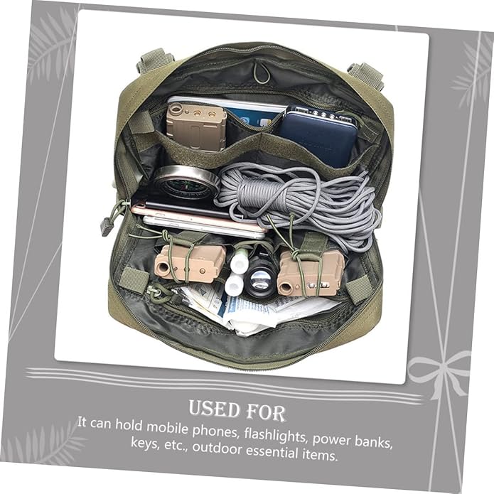 CALLARON Survival Bag for Men Multifunctional Chest Bag Tactical Crossbody Camping Gear