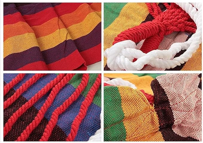 Portable Hammock Portable Camping Hammock Canvas Swing Bed Single Patio Hammocks Gift for Outdoor Beach Garden Backyard for Backpacking Beach