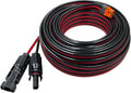 Solar Charge Cable Solar Connector to XT60i Adapter Connector Connecting Solar Panel XT60i-F Extension Cable 12AWG Cable Compatible for EcoFlow Solar Portable Power Station 15.24M (50FT)