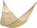Handwoven Hammock by Yellow Leaf Hammocks - Double Size Fits 1-2 PPL 400lb max - Weathersafe Super Strong Easy to Hang Ultra Soft Artisan Made - Color: Natural Khaki