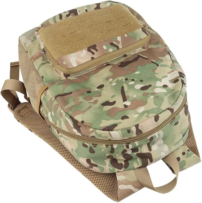 ACEXIER Tactical Expanding Backpack Foldable Pack E.DC Lightweight Molle 500D Nylon Hunting Bag Outdoor Hiking Travel Airsoft Accessories (Black)
