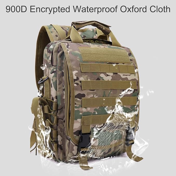 Military Tactical Backpack Army 3 Day Assault Pack Molle Bug out Bag Backpacks Computer Package For Men (Mud)