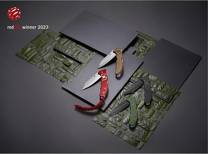 Victorinox Evoke Swiss Army Knife Featuring a Foldable Blade with Thumb Stud and Lockback Mechanism