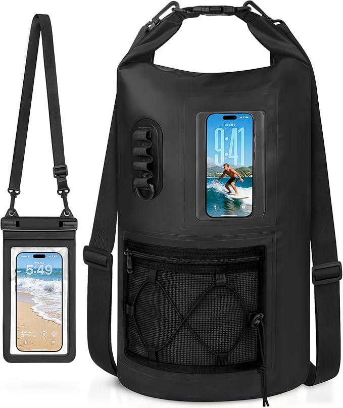 Waterproof Dry Bag 20L/30L Roll Top Waterproof Backpack with Waterproof Phone Case Heavy Duty Storage Bag for Women Men for Travel Kayaking Boating Rafting Camping Hiking &amp Beach