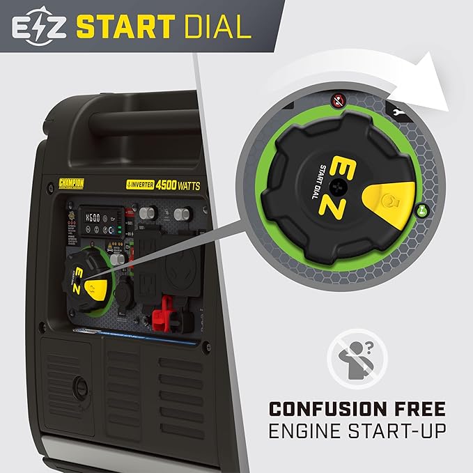 Champion Power Equipment 4500-Watt Wireless Remote Start Inverter Generator with Quiet Technology and CO Shield