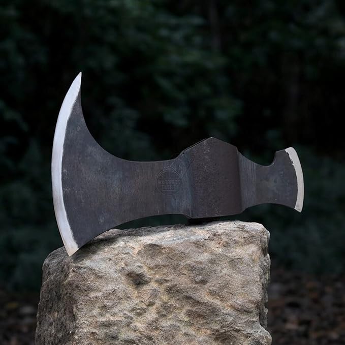 Hand Forged Medieval Back Spike Axe Head Carbon Steel 7.8 inch