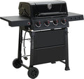 Feasto 4-Burner Propane Gas Grill 36000 BTU Outdoor Patio BBQ with Dual Side Tables Porcelain-Enameled Cookbox &amp Porcelain-Enameled Cast-Iron Grates for Deck Parties &amp Patio BBQ 559 Sq. In