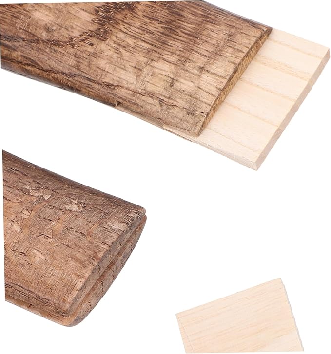 2pcs Short Curved Axe Handle Solid Wood Replacement for Hatchet with Hanging Feature Portable Options Durable Construction for Outdoor Use Versatile and Reliable