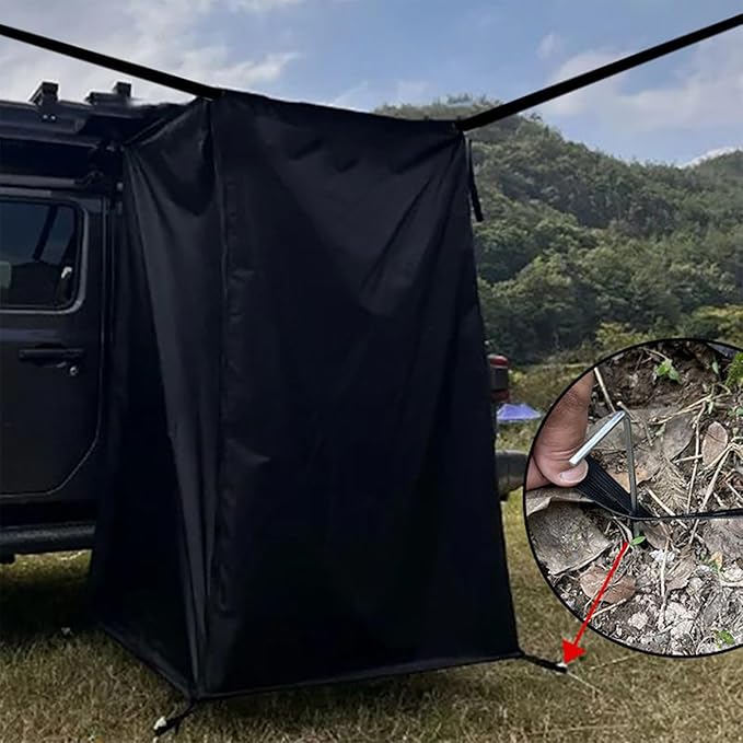 Privacy Changing Tent – Portable Waterproof Dressing Room Side Car Travel Shelter Convenient Compact Design | Fitting Room for Outdoor Camping Beach Trailer Pontoon Vehicle Accessoire