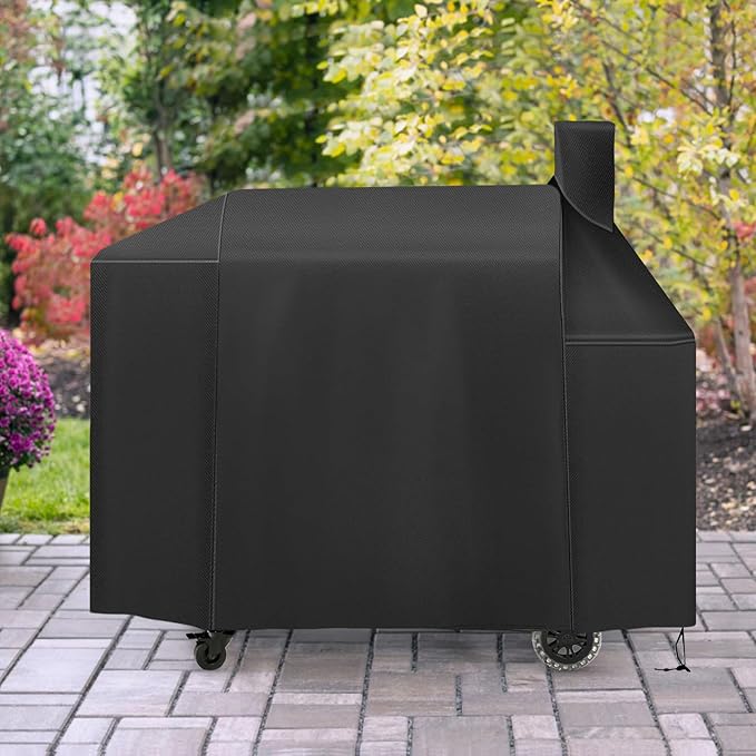Grill Cover for Pit Boss Pro Series 1600Competition Series 1600Elite Series 1600PB1600CSPB1600PS2PB1600PSETitan 1600CS Pellet Smoker GrillHeavy Duty 600D Waterproof Pitboss Smoker CoverBlack