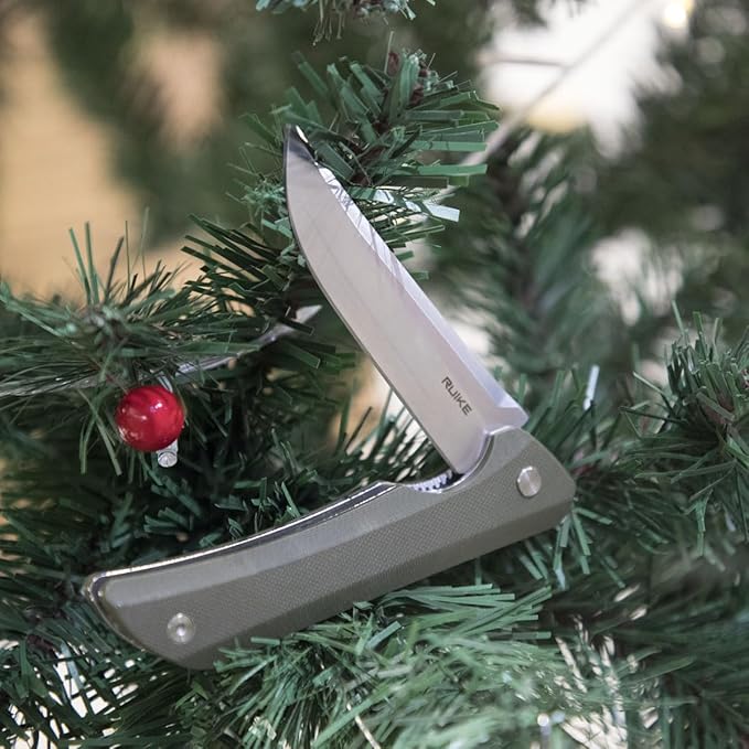 Heavy Outdoor Tactical Folding Pocket Knife for men14C28N Stainless Steel BladeG10 HandleLiner LockEDC Hunting Bushcrafting Camping Knives Belt Clip CarryMicrotech Elemental Fishing HikingFather