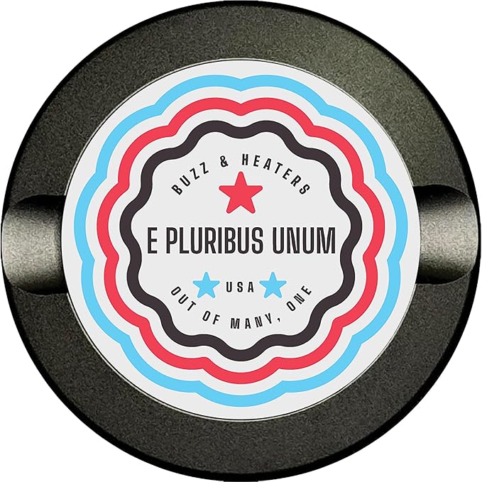 Buzz &amp Heaters Metal Container for Zyn | Can Holder | Pouch Cans | Americana Gifts | E Pluribus Unum