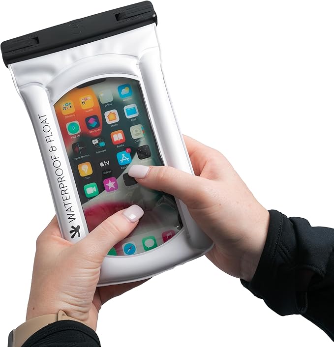 geckobrands Float Phone Dry Bag - Waterproof &amp Floating Phone Pouch – Fits Most iPhone and Samsung Galaxy Models