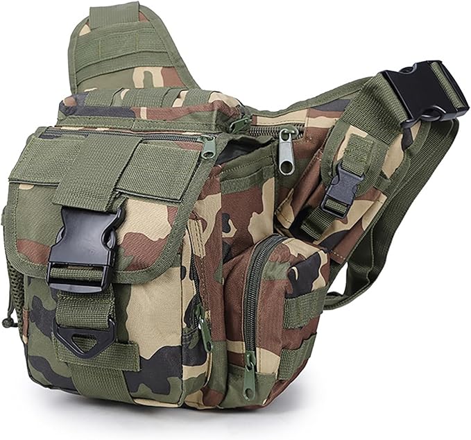 Travel Crossbody Sling Bags Concealed CarryLightweight Anti Theft Backpack Safe CCW Hidden Gear Storage Bag - Triangular Backpack Design for Range Travel Hiking Outdoor Sports (Color : CF)