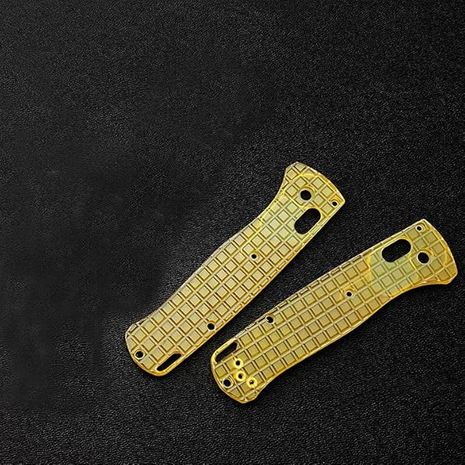 1 Pair Custom Utem Scales Fits for Benchmade Bugout 535 Clear PEI Handle Patch