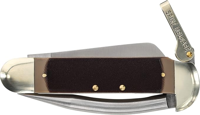 Old Timer 735OT Mariner 6.9in Leverlock Folding Sailor’s Pocket Knife with High Carbon Stainless Steel Marlin’s Spike Sheepsfoot Blade and Large Lanyard Loop for EDC Seamen Sailing and Outdoors